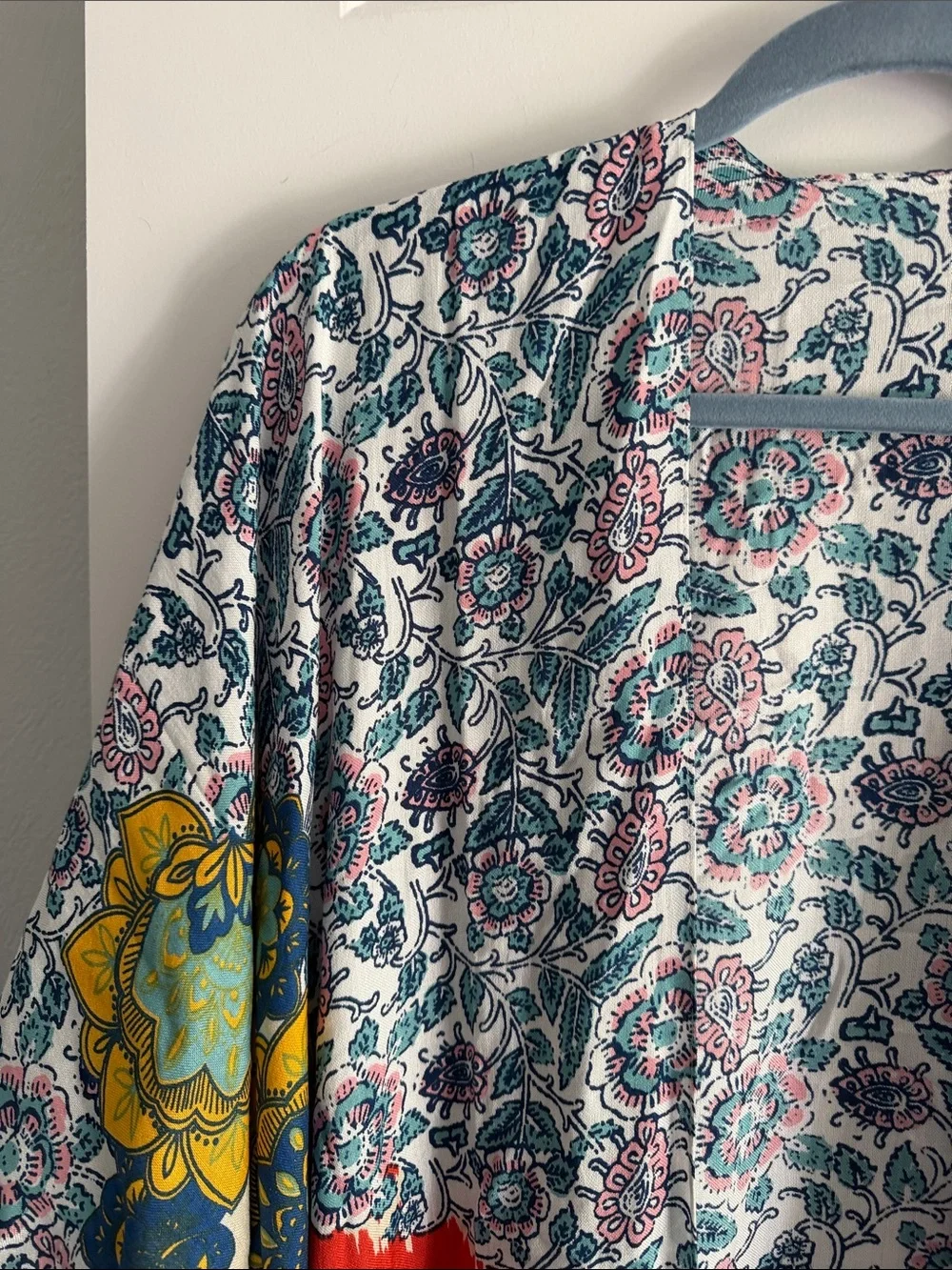 Mixed Print Lightweight‎ Kimono - Multicolor one size